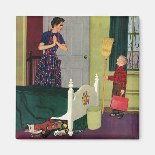 Aimant Maman, j'ai nettoyé ma pièce !