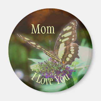 Aimant Maman je t'aime papillon