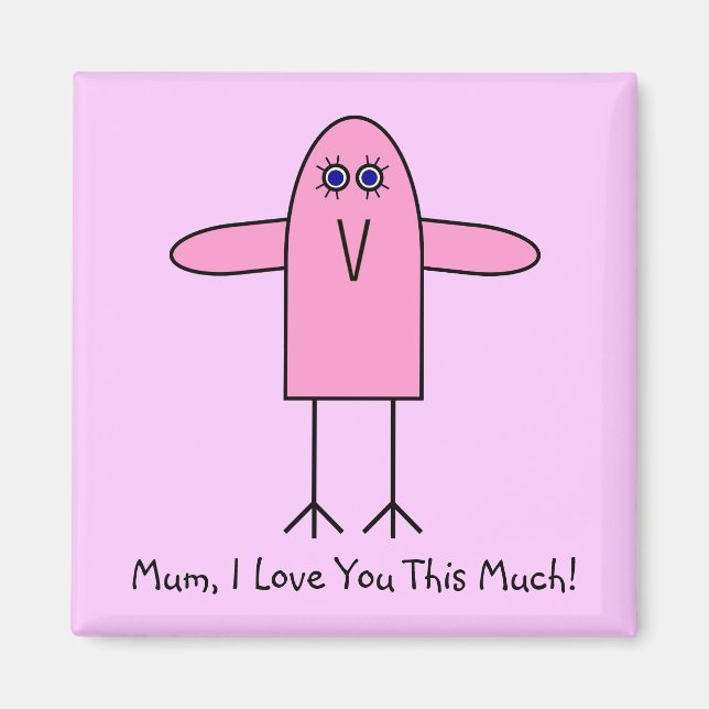 Aimant Maman, Je T'Aime Tant ! (Devant)
