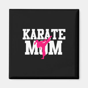 Aimant Maman Karaté Fête des Mères Arts Martiaux Kickboxi