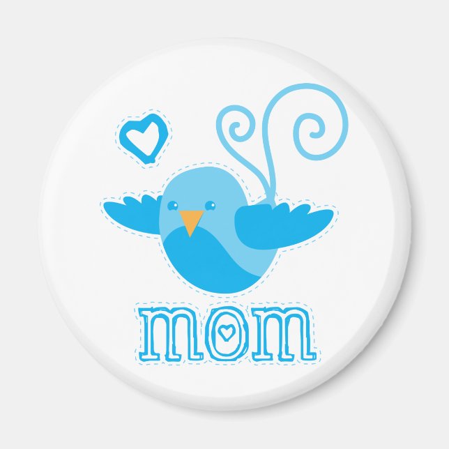 Aimant maman mignonne birdy (Devant)