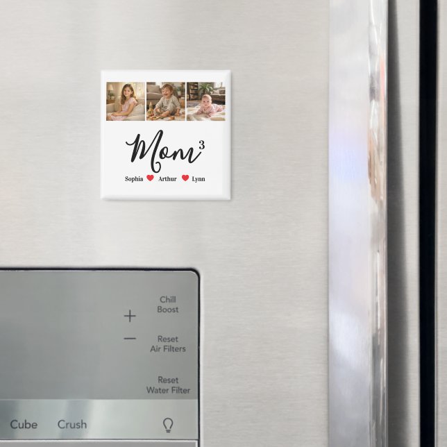 Aimant Maman Minimaliste Moderne Cadeau Personnalisé avec (In situ (réfrigérateur))