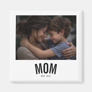 Aimant Maman Minimaliste Photo Créée