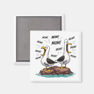 Aimant Maman Mouette Drôle Personnalisé