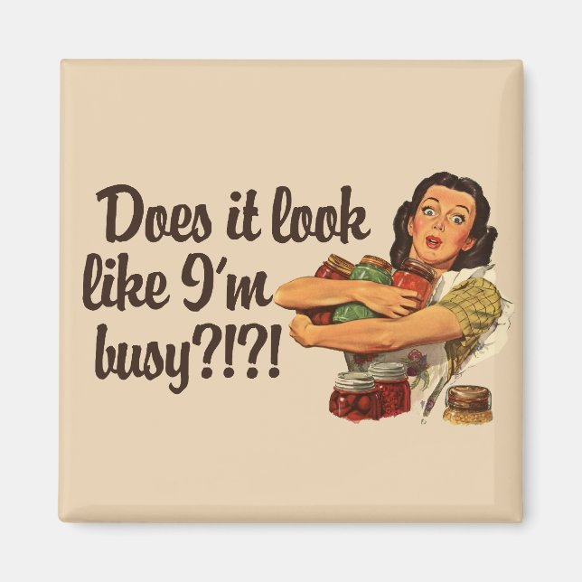 Aimant Maman occupée (Devant)