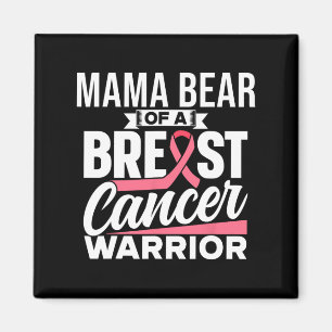 Aimant Maman Ours D'Un Cancer Du Sein Guerrier Soutien Br