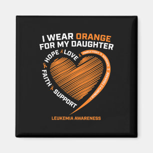 Aimant Maman Papa Hommes Je Porte Orange Pour Ma Fille Le