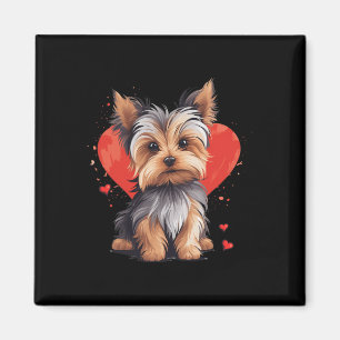 Aimant Maman Papa propriétaire de Yorkie amoureux de chie