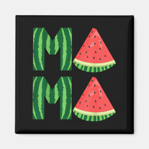Aimant Maman pastèque féminine mignonne vintage fruit d'é