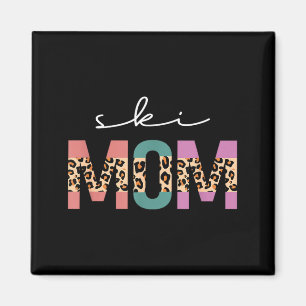 Aimant Maman skieuse cadeau drôle de skieuse skieur maman