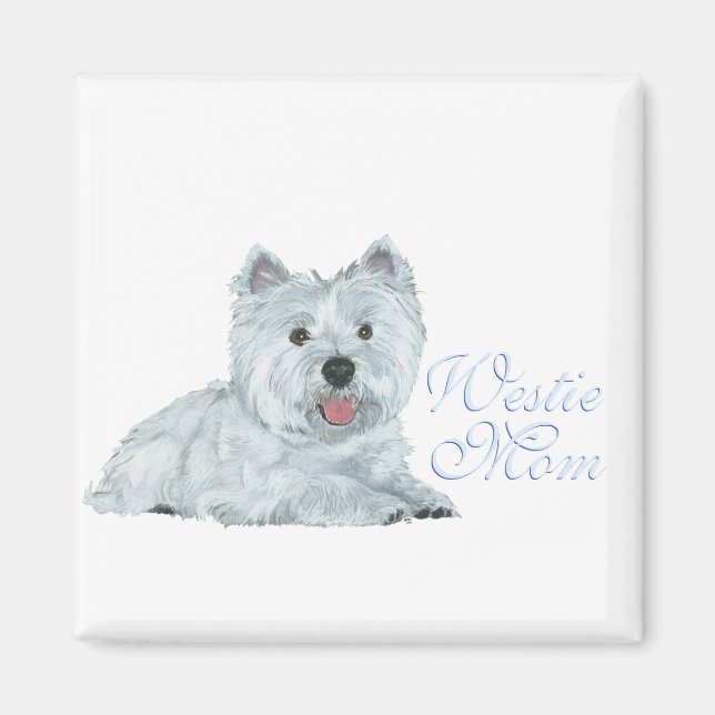 Aimant Maman Westie (Devant)