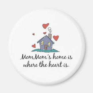 Aimant MamanMaman&apos ; s La maison est là où le coeur e