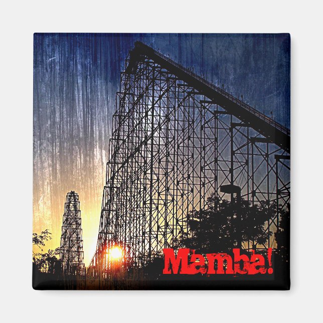 Aimant Mamba Rollercoaster World's of Fun Kansas City (Devant)