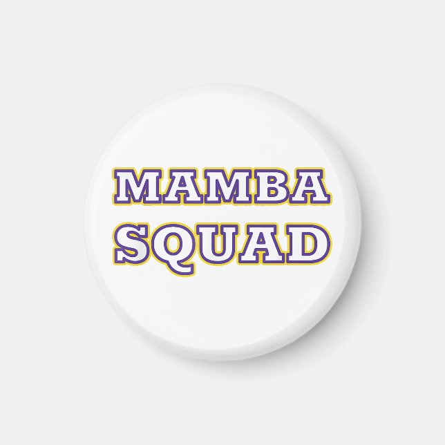 Aimant Mamba Squad drôle Vêtements pour Amateur de serpen (Devant)