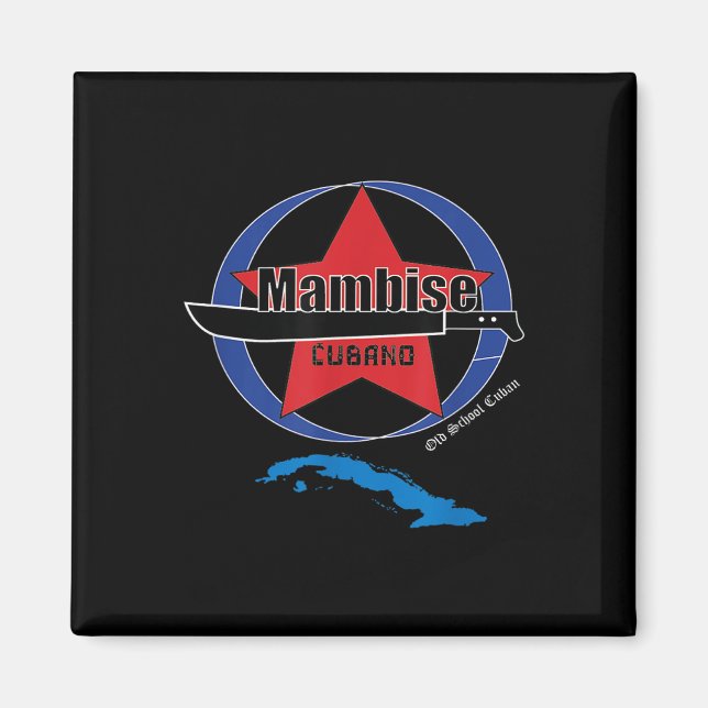 Aimant Mambi Army Cubano Machete Cuba Libre Cuban War Ind (Devant)