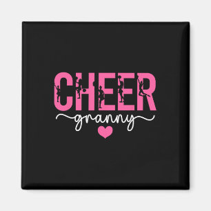 Aimant Mamie Pom-Pom Mamie De Cheerleading D'une Cheerlea