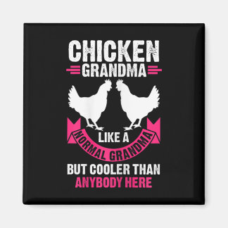 Aimant Mamie Poulet Femme Comme Une Mamie Normale Mais C