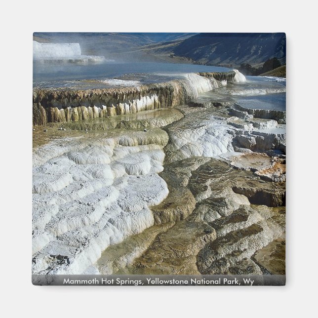 Aimant Mammoth Hot Springs, Parc national de Yellowstone, (Devant)