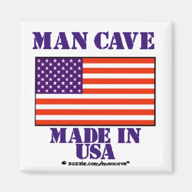 Aimant Man Cave Made in USA (Devant)