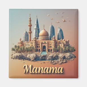 Aimant Manama Bahreïn Voyage Cadeau pour les explorateurs