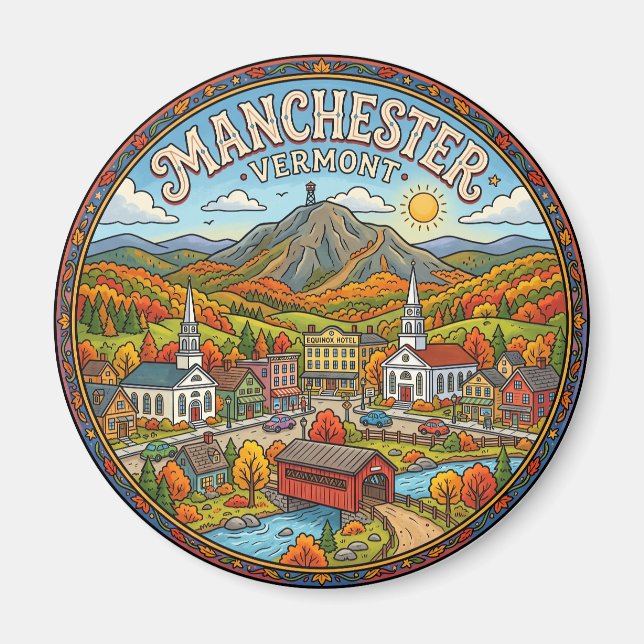 Aimant Manchester Vermont (Devant)