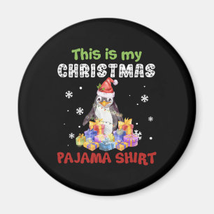 Aimant Manchot C'est Mon Maillot de Noël Pyjama