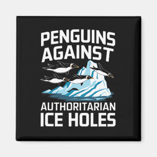 Aimant Manchots Trump contre les trous de glace autoritai