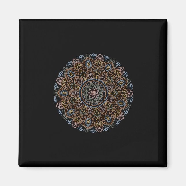 Aimant Mandala 8647 Féministe  (Devant)
