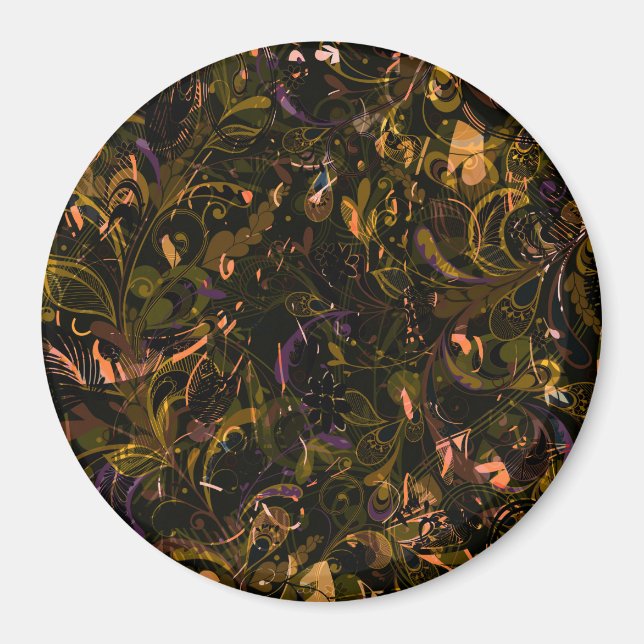 Aimant Mandala abstrait 5 (Devant)