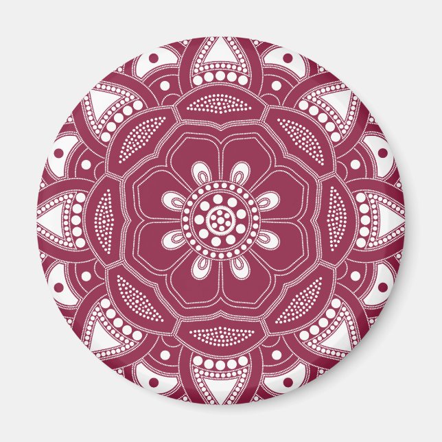 Aimant Mandala Creation, tous les points pour un 8 (Devant)