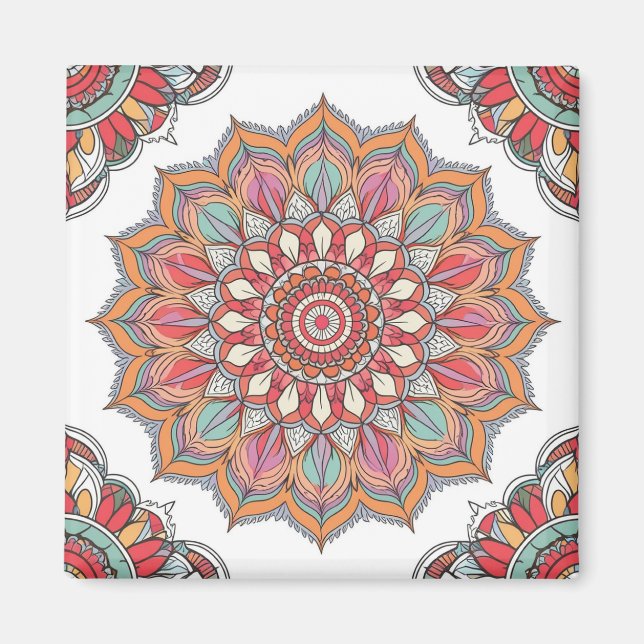 Aimant Mandala da Harmonia (Calmante e Tranquilizante) (Devant)