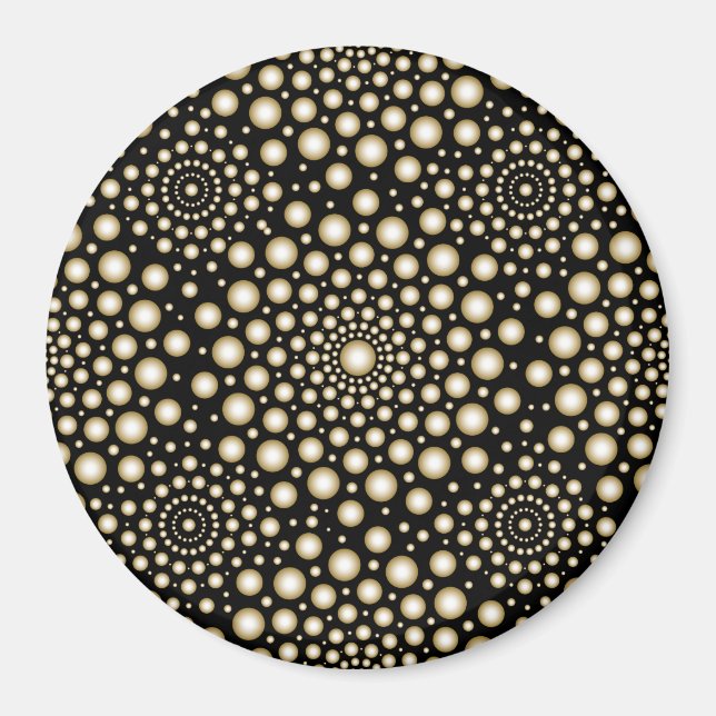 Aimant Mandala de cercles (Devant)