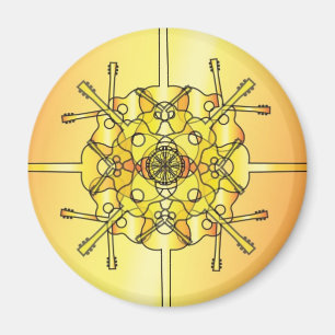 Aimant Mandala de guitare