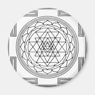 Aimant Mandala de Sri Yantra