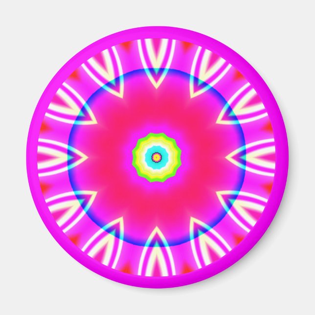 Aimant Mandala fractal (Devant)