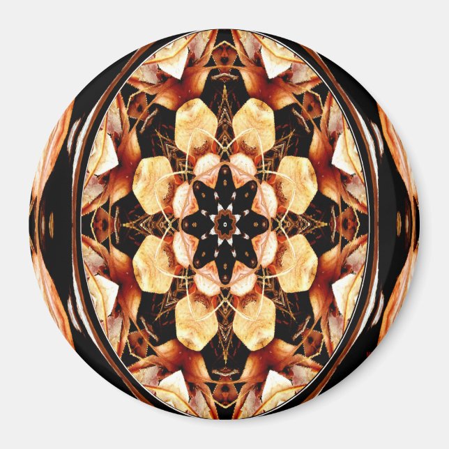 Aimant Mandala géométrique sacré... (Devant)