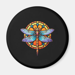 Aimant Mandala Libellule Lumineuse Géométrie Sacrée Spiri