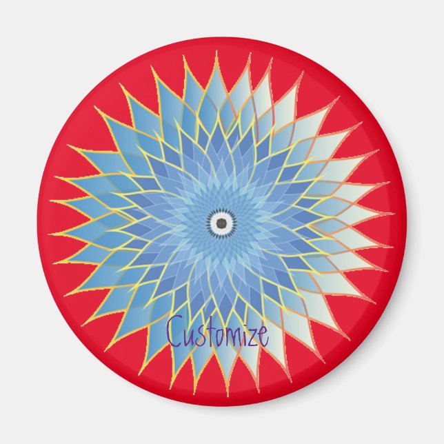 Aimant Mandala Lotus Blossom Thunder_Cove (Devant)