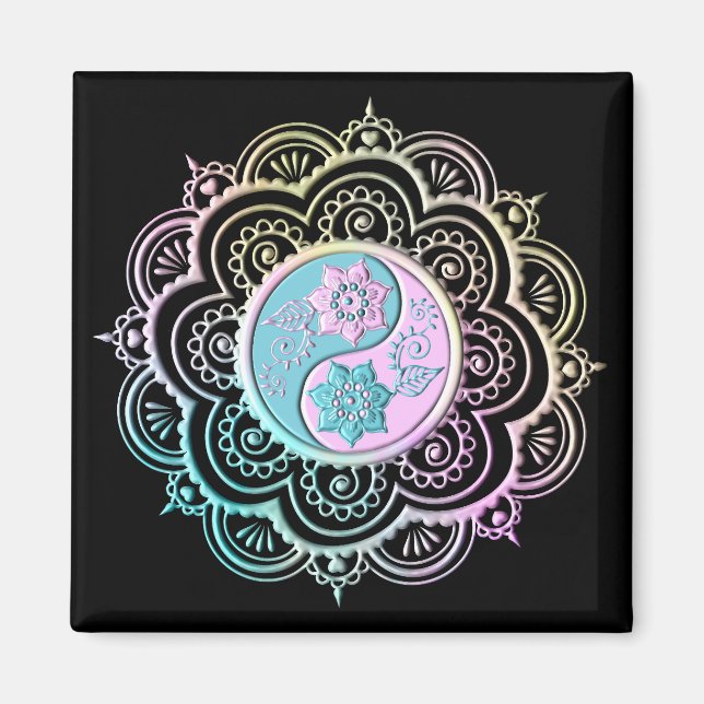 Aimant Mandala Pastel (Devant)