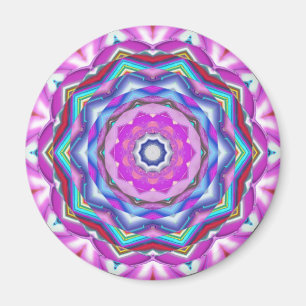 Aimant Mandala rose