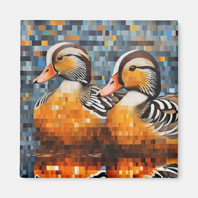 Aimant Mandarin Canard Animal Bird Décor Art (Devant)