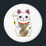 Aimant Maneki Neko<br><div class="desc">On pense que le Maneki Neko apporte la chance en le demandant avec sa patte.</div>