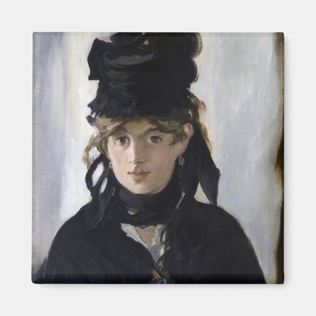 Aimant Manet - Berthe Morisot avec un bouquet de violette (Devant)