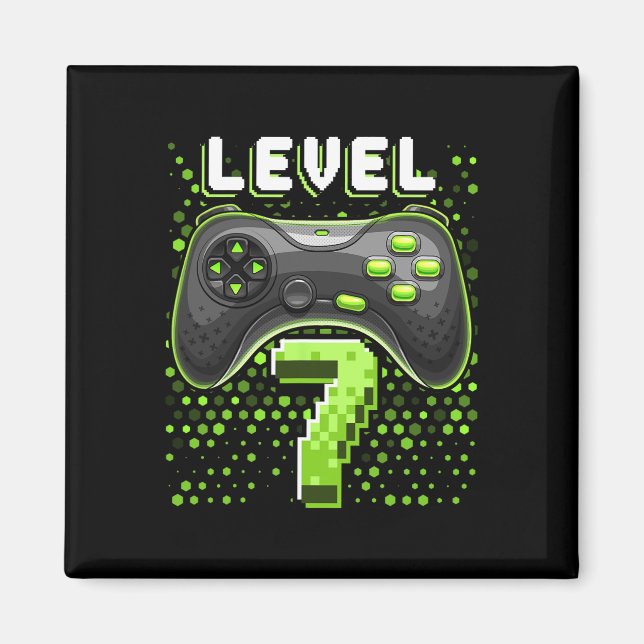 Aimant Manette de jeu vidéo de niveau 7 7e anniversaire G (Devant)