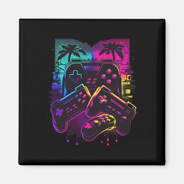 Aimant Manette de jeu vidéo Gamer 16  (Devant)