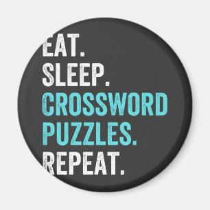 Aimant Mange.Dors. Mot-croisé : Puzzles. Recommencer.