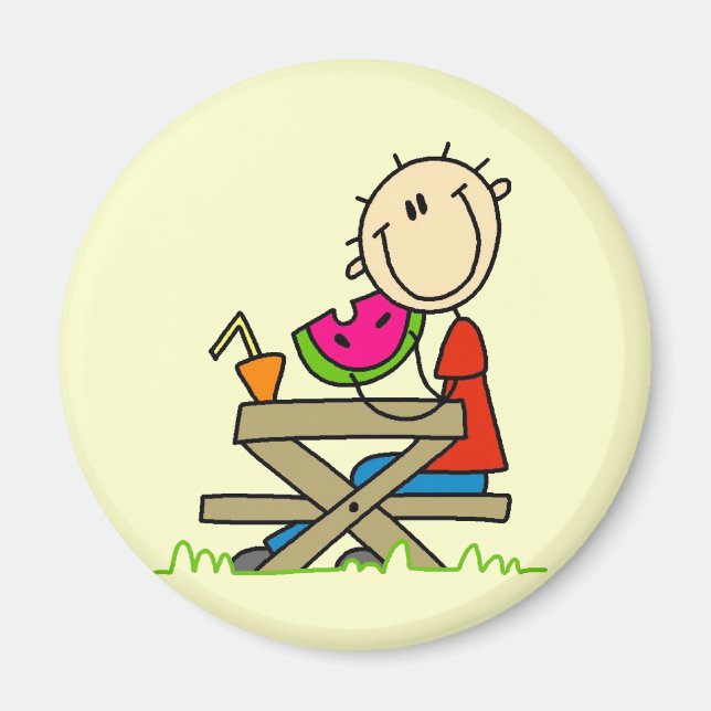 Aimant Manger de la pastèque (Devant)
