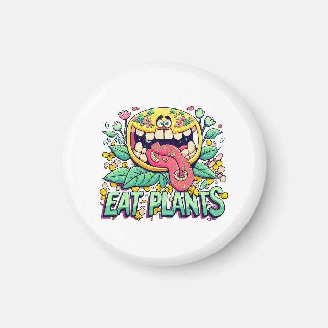 Aimant Manger des plantes (Devant)