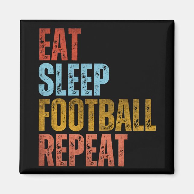 AIMANT MANGER DORMIR FOOTBALL RÉPÉTER (Devant)