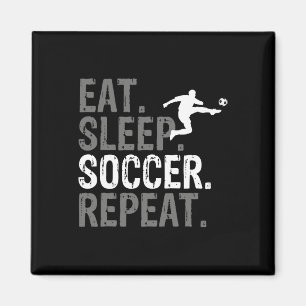 Aimant Manger Dormir Football Répéter - Graphique de Foot